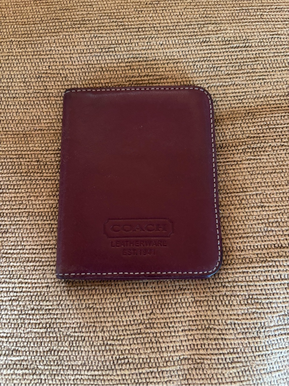Coach Leather Bifold ID Wallet Barbie Pink Purple Vintage